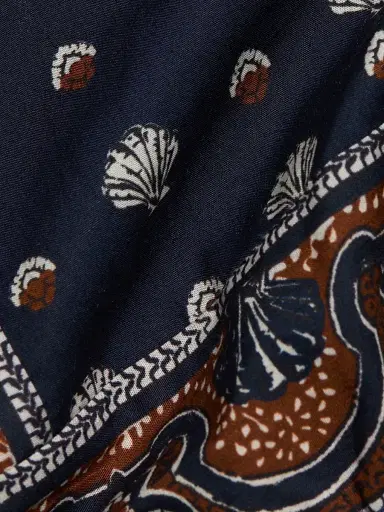 DÔEN Women's Vienna Shell-Print Cotton Shorts | Thumbnail 7 DÔEN Women's Vienna Shell-Print Cotton Shorts | Thumbnail 7
