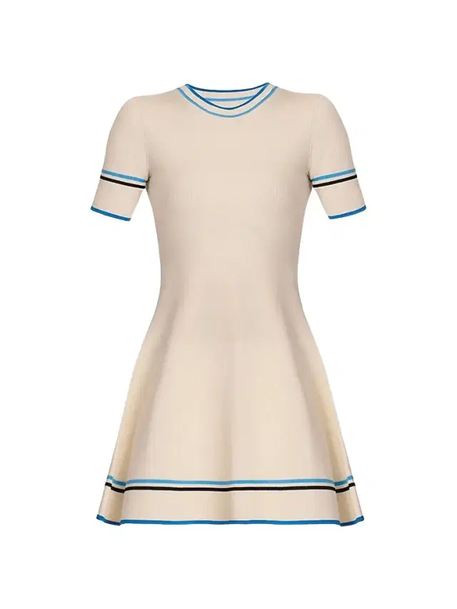 Shoshanna Women's Kate Striped Knitted Mini Dress -  Blue Navy
