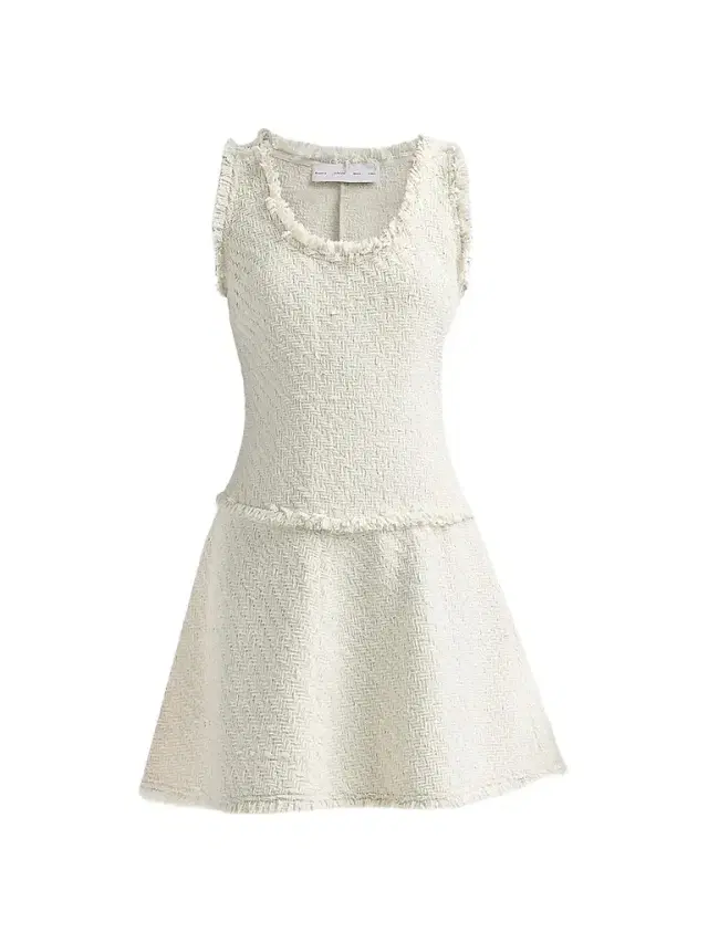 Proenza Schouler White Label Women's Kaida Basketweave Tweed A-Line Mini Dress - White