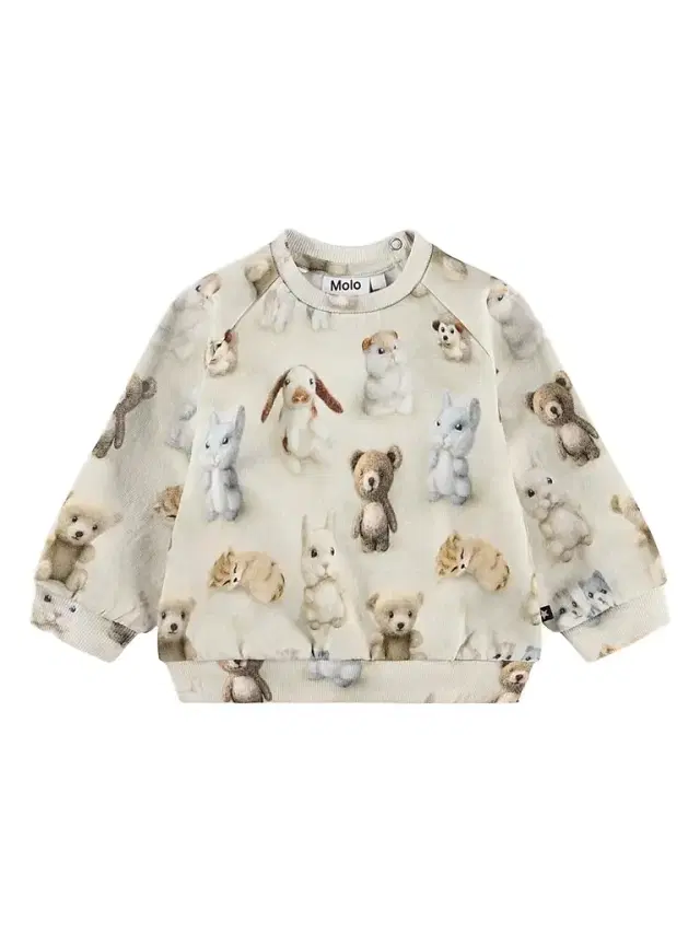 Molo Baby Boy's & Little Boy's Disc Animal-Print Cotton Sweatshirt - Felted Friends