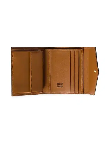 Miu Miu Women's Leather Wallet - Brown | Thumbnail 2