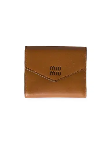 Miu Miu Women's Leather Wallet - Brown | Thumbnail 1