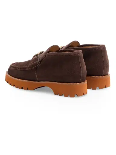 Valentino Garavani Men's Lord Chunky Ankle Boots in Split Leather - Testa Di Moro - Size 13 | Thumbnail 3
