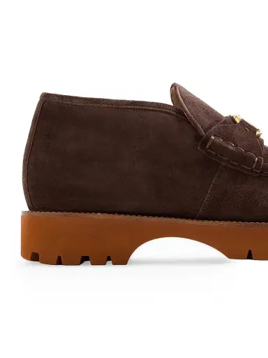 Valentino Garavani Men's Lord Chunky Ankle Boots in Split Leather - Testa Di Moro - Size 13 | Thumbnail 6