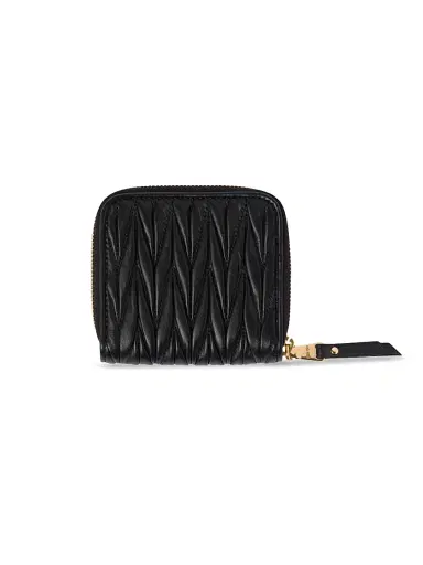 Miu Miu Women's Small Matelassé Nappa Leather Wallet | Thumbnail 2 Miu Miu Women's Small Matelassé Nappa Leather Wallet | Thumbnail 2