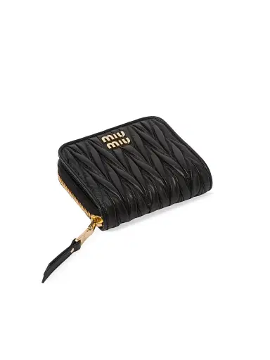 Miu Miu Women's Small Matelassé Nappa Leather Wallet | Thumbnail 3 Miu Miu Women's Small Matelassé Nappa Leather Wallet | Thumbnail 3