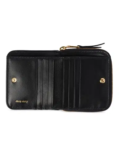 Miu Miu Women's Small Matelassé Nappa Leather Wallet | Thumbnail 5 Miu Miu Women's Small Matelassé Nappa Leather Wallet | Thumbnail 5