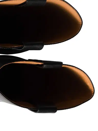 Miu Miu Women's Leather Boots - Black - Size 5.5 | Thumbnail 4