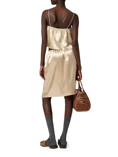 Miu Miu Women's Satin Skirt | Thumbnail 3 Miu Miu Women's Satin Skirt | Thumbnail 3
