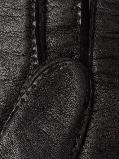 Prada Men's Leather Gloves - Black - Size 8 | Thumbnail 3