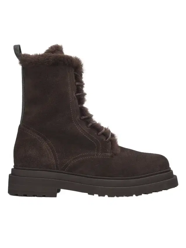 Brunello Cucinelli Women's Monili-Trim Suede Ankle Boots - Pepper