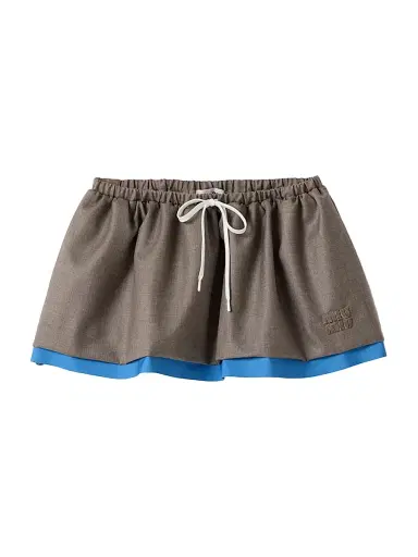 Miu Miu Women's Gabardine Mini-Skirt | Thumbnail 1