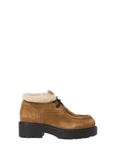Miu Miu Women's Faded Suede Booties | Thumbnail 1