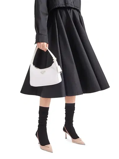 Prada Women's Brushed Leather Slingback Pumps | Thumbnail 5