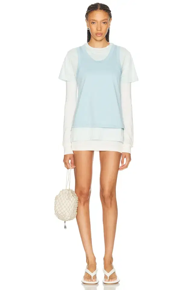 WARDROBE.NYC Layered Tee Mini Dress