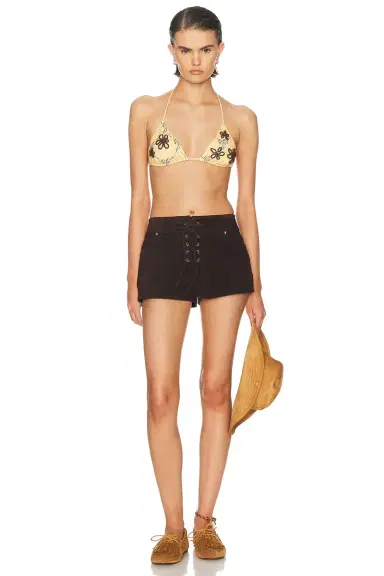 Staud Geo Suede Short | Thumbnail 5 Staud Geo Suede Short | Thumbnail 5