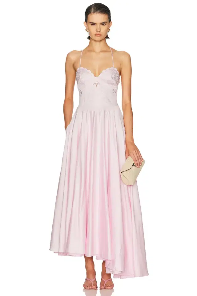PatBO Tricoline Lotus Maxi Dress