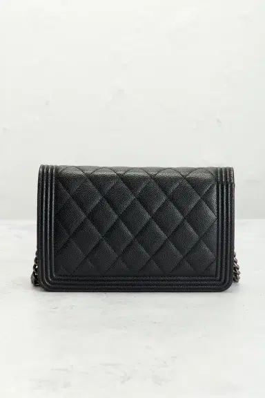 chanel Chanel Caviar Boy Wallet On Chain | Thumbnail 3