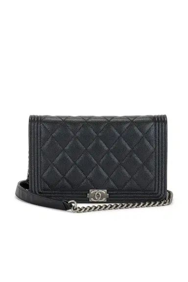chanel Chanel Caviar Boy Wallet On Chain | Thumbnail 1
