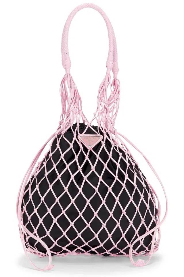 FWRD Renew Prada Tessuto Net Tote Bag