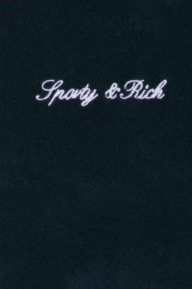 Sporty & Rich Signature Logo Terry Polo | Thumbnail 5