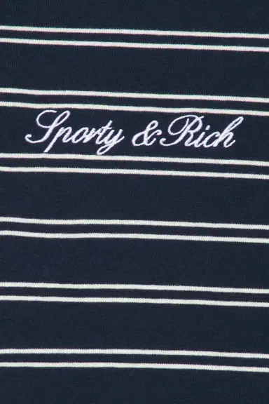 Sporty & Rich Signature Logo Easy Longsleeve Top | Thumbnail 5