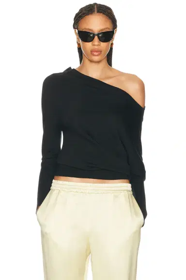 Tom Ford Wool Silk Off The Shoulder Top | Thumbnail 1