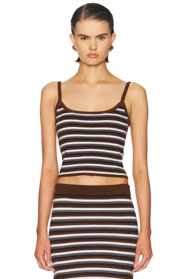 Monse Combo Stripe Tank Top And Cardigan | Thumbnail 2