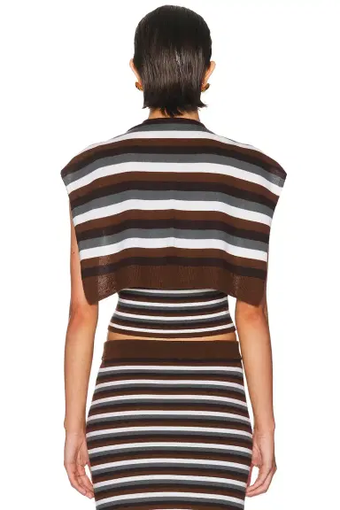 Monse Combo Stripe Tank Top And Cardigan | Thumbnail 4