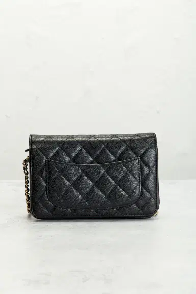 chanel Chanel Caviar Classic Wallet On Chain | Thumbnail 3
