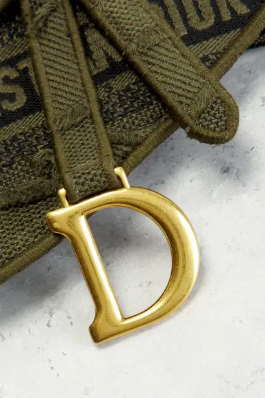 Dior Embroidered Camouflage Saddle Belt Bag | Thumbnail 6