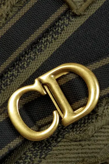 Dior Embroidered Camouflage Saddle Belt Bag | Thumbnail 7