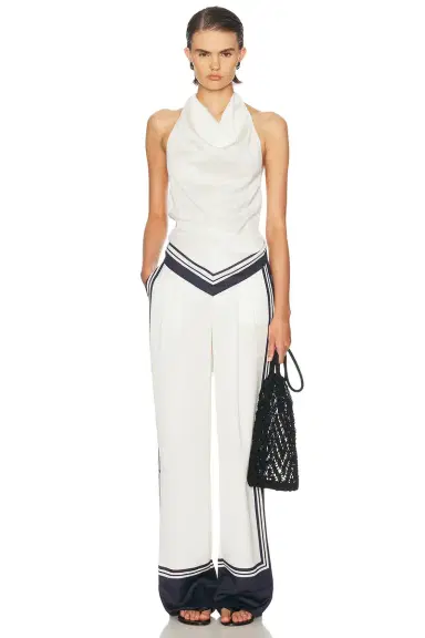SEROYA Marlowe Satin Pant | Thumbnail 5 SEROYA Marlowe Satin Pant | Thumbnail 5