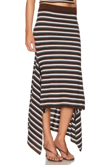 Monse Stripe Cascade Skirt | Thumbnail 2 Monse Stripe Cascade Skirt | Thumbnail 2
