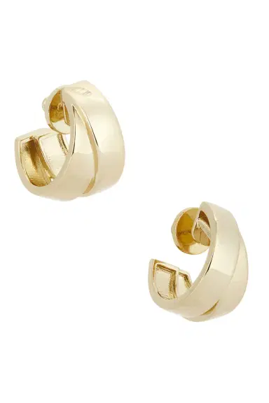 MÉGA Chunky Double Hoop Earrings | Thumbnail 1