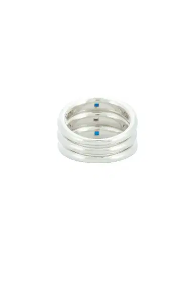 MÉGA Gypsy Blue Stacked Ring | Thumbnail 3