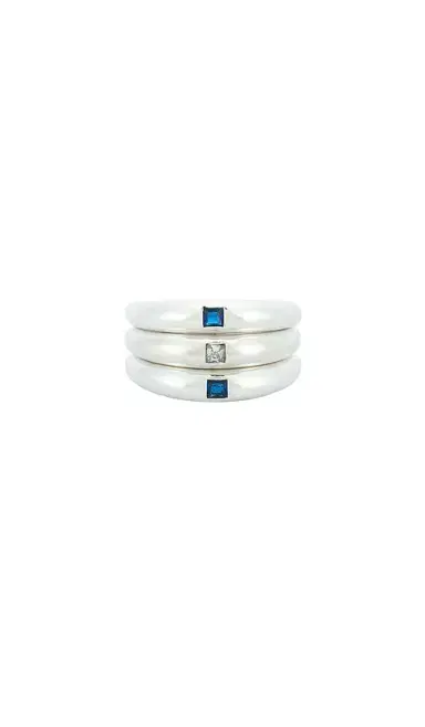 MÉGA Gypsy Blue Stacked Ring | Thumbnail 7