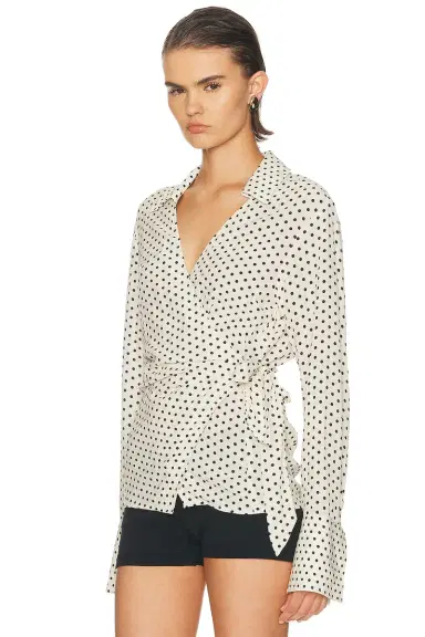 SIMONMILLER Anya Crepe Wrap Top | Thumbnail 2 SIMONMILLER Anya Crepe Wrap Top | Thumbnail 2