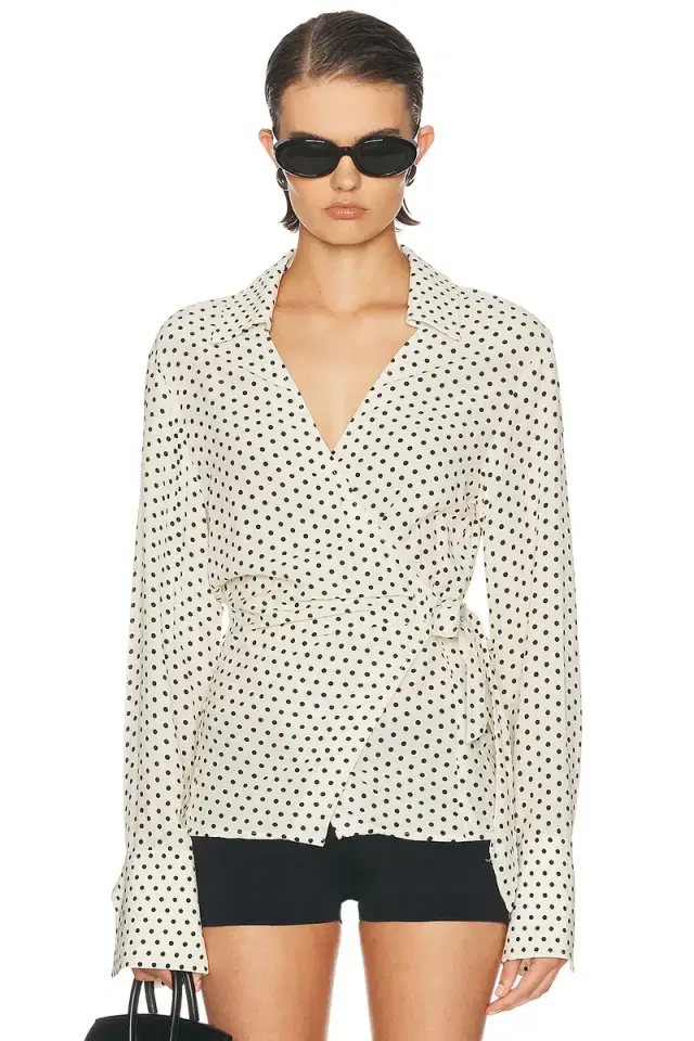 SIMONMILLER Anya Crepe Wrap Top