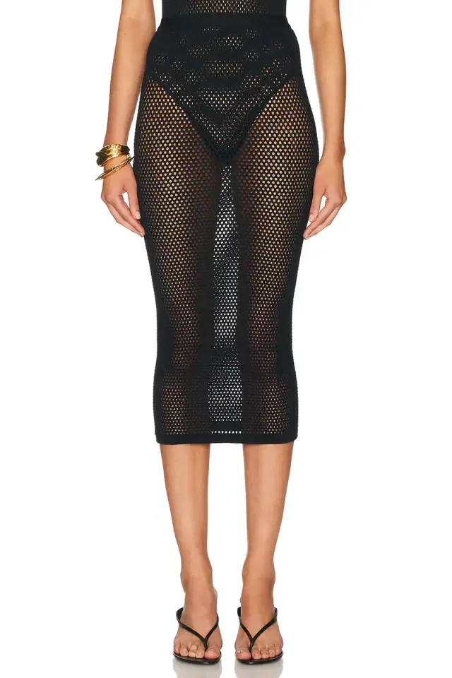 Wardrobe.NYC x Rosie Huntington-Whiteley Web Skirt