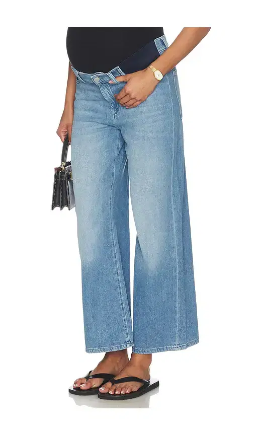 DL1961 Hepburn Wide Leg Maternity Jeans