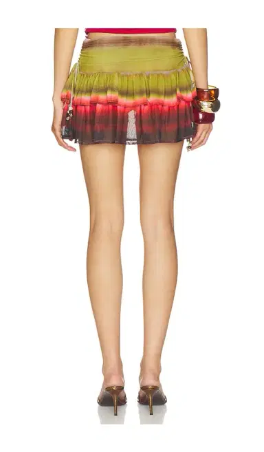 Runaway The Label Daniella Ruched Ruffle Mini Skirt | Thumbnail 4