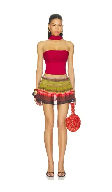 Runaway The Label Daniella Ruched Ruffle Mini Skirt | Thumbnail 5