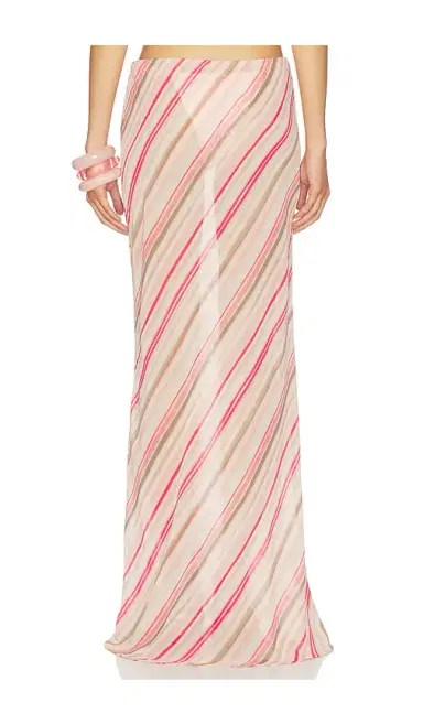 Runaway The Label Cyrus Low Waist Sheer Maxi Skirt | Thumbnail 4