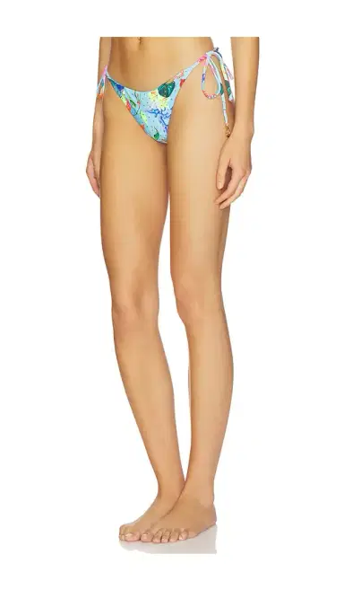 Luli Fama Oceans Kiss Crystallized Seamless Wavy Ruched Back Brazilian Tie Side Bottom | Thumbnail 2 Luli Fama Oceans Kiss Crystallized Seamless Wavy Ruched Back Brazilian Tie Side Bottom | Thumbnail 2