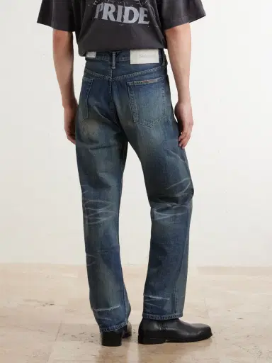 Neighborhood Savage Straight-Leg Bead-Embellished Distressed Jeans - Men | Thumbnail 4 Neighborhood Savage Straight-Leg Bead-Embellished Distressed Jeans - Men | Thumbnail 4