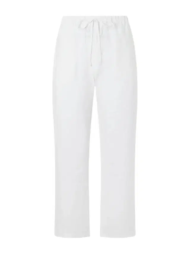 Cherry Los Angeles Straight-Leg Linen Trousers - Men