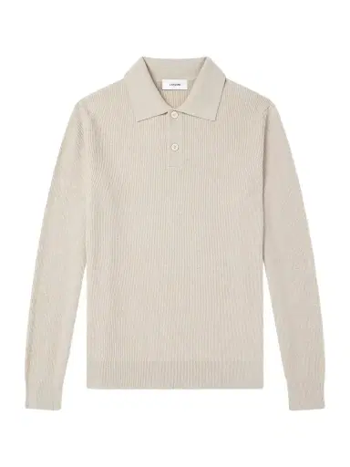 Lardini Knitted Wool and Cashmere-Blend Polo Shirt - Men | Thumbnail 1