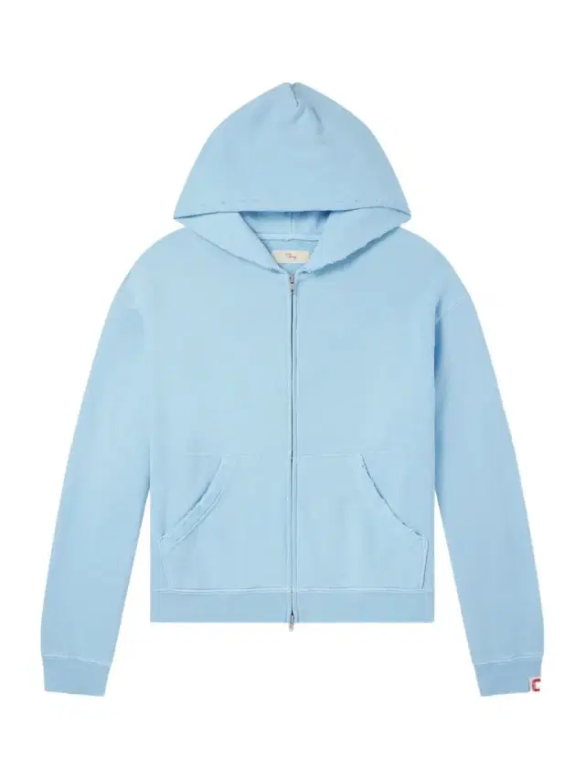 Cherry Los Angeles Distressed Cotton-Fleece Zip-Up Hoodies - Men