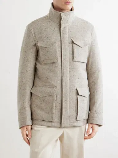 HERNO Virgin Wool-Tweed Field Jacket - Men | Thumbnail 3 HERNO Virgin Wool-Tweed Field Jacket - Men | Thumbnail 3